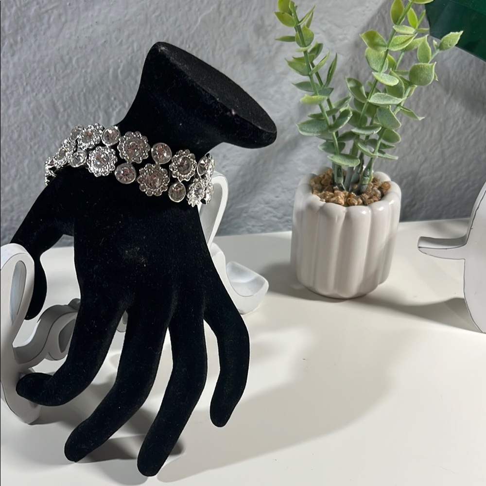Nine West Silver Intricate Bracelet